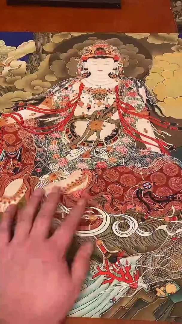 装裱画精美唐卡tk16108