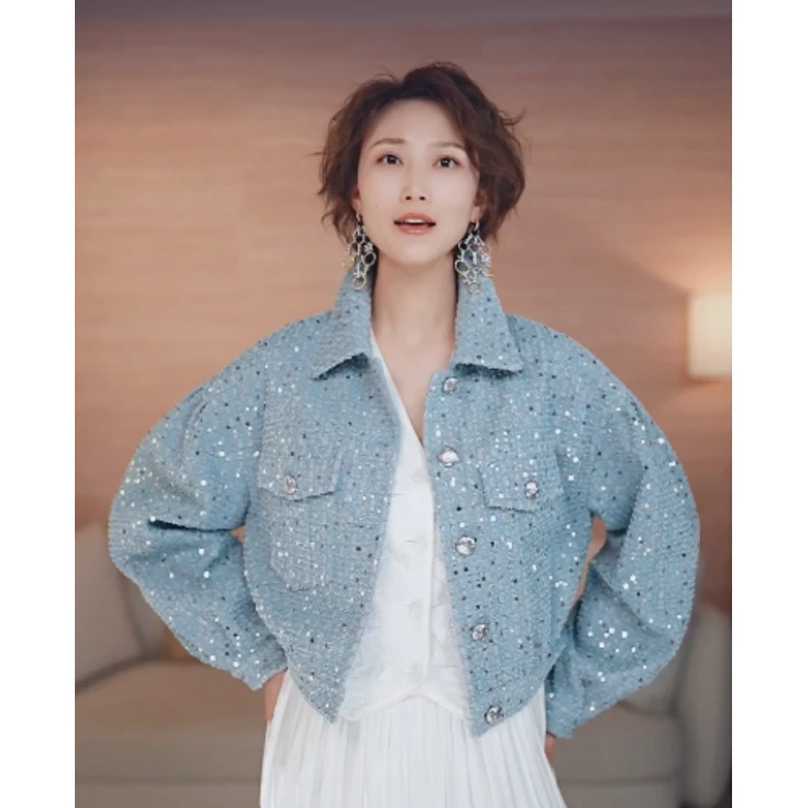 limil/丽米儿 春季新款时尚百搭质感夹克外套9400129