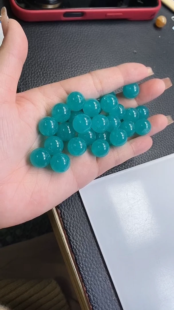 未镶嵌散珠玛瑙/玉髓B54 天 河 石玛瑙12mm6个8.8元