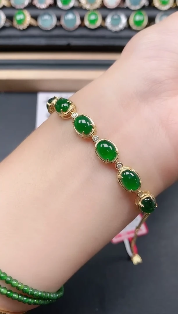 翡翠戒指银S925镶嵌1111