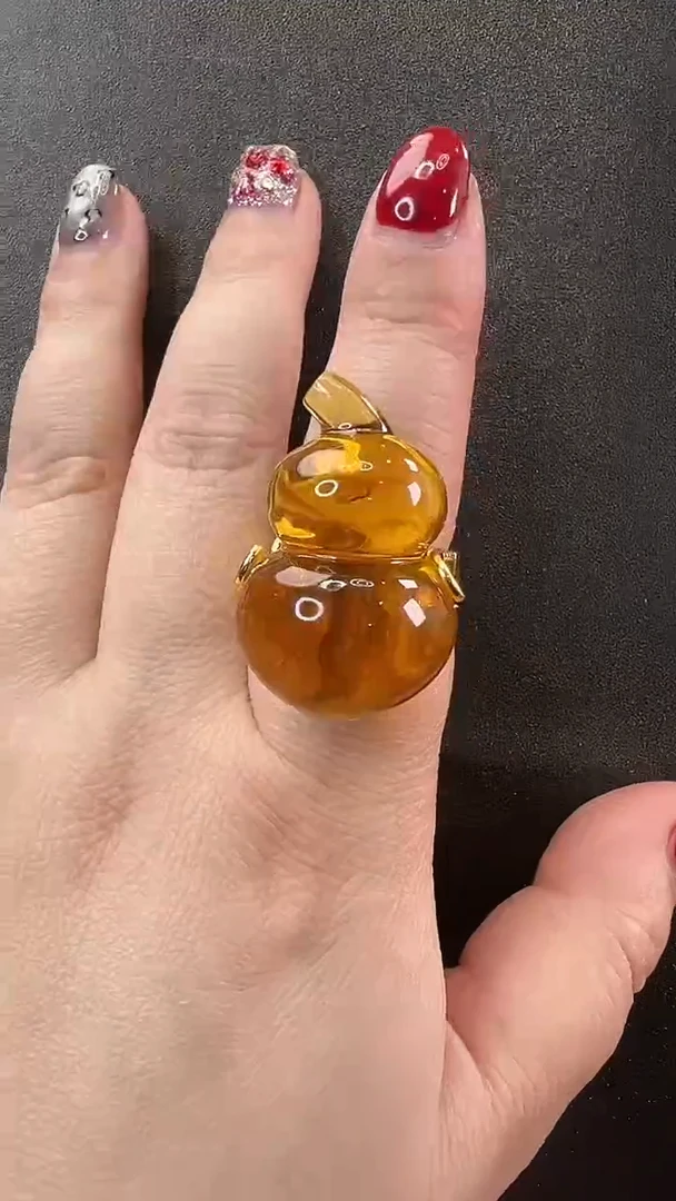 【闪购商品】琥珀戒指未镶嵌戒指