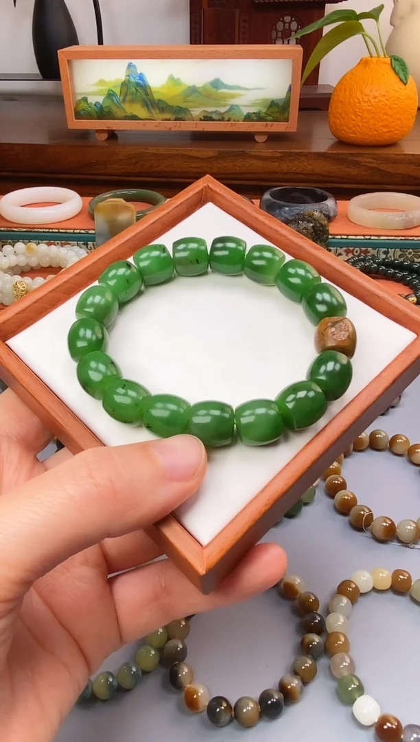 未镶嵌手串和田玉新疆碧玉