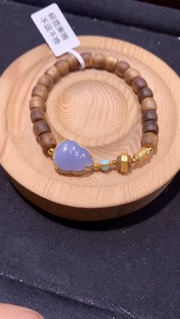 银S925镶嵌手串翡翠手串