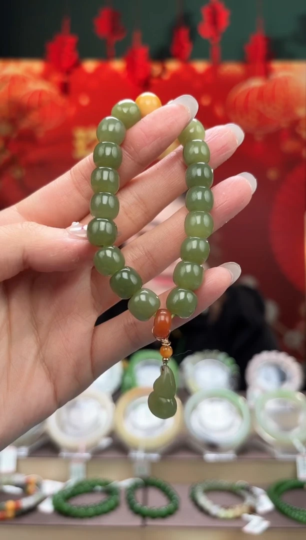 【闪购商品】和田玉手串未镶嵌卡10手串