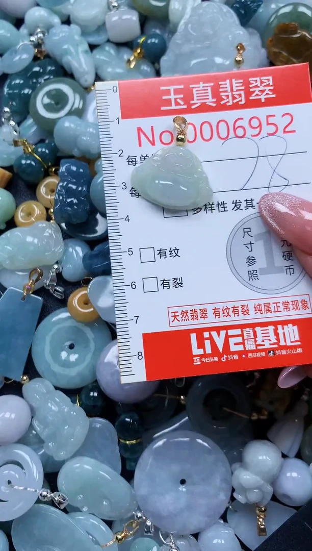 翡翠未镶嵌吊坠(不含链)6952