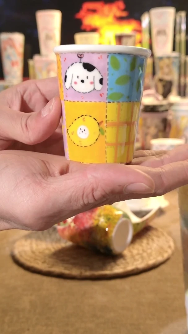 摆件陶景德镇文创手绘