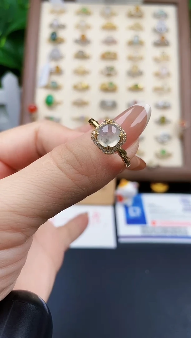 银S925镶嵌戒指翡翠21
