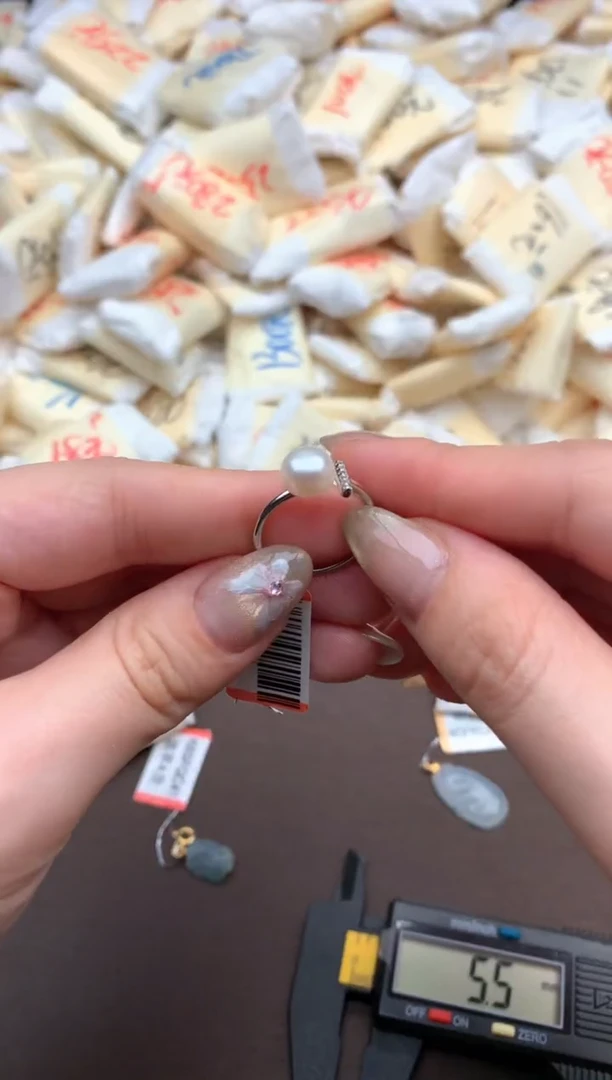 【闪购商品】淡水珍珠戒指银S925镶嵌一