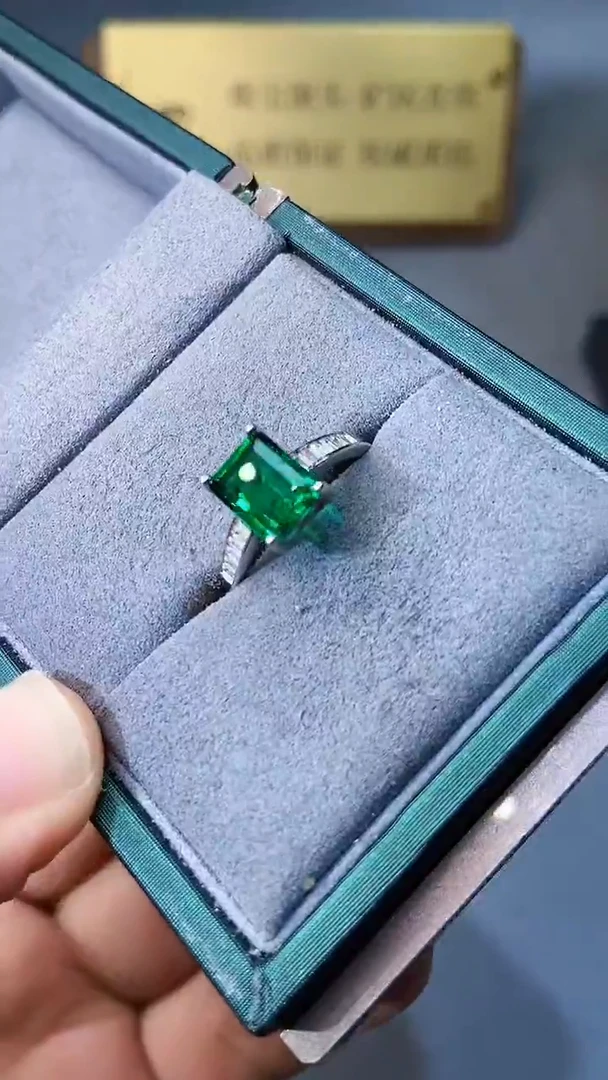 【闪购商品】透辉石戒指银S925镶嵌154
