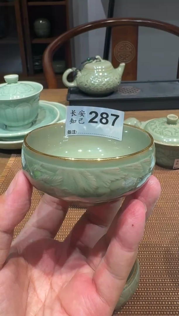 手工刻花小金钵287号