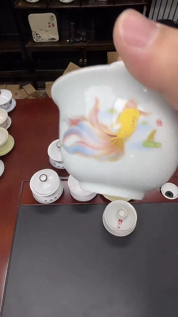 茶具临时链接瓷盖碗