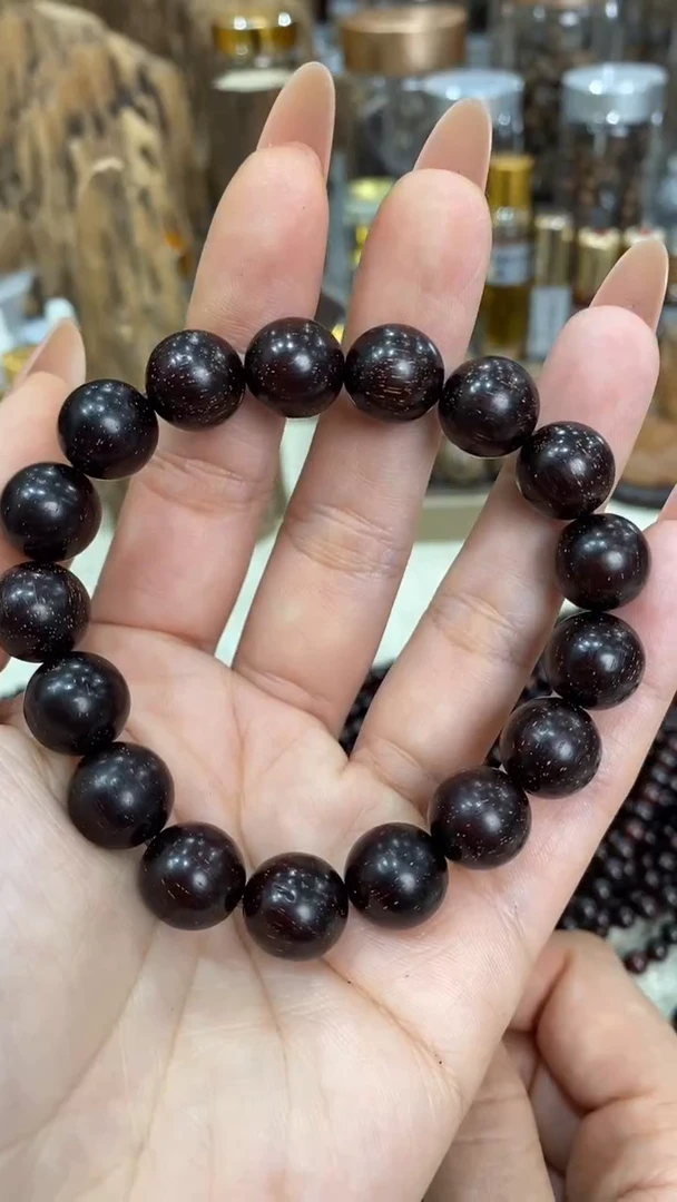 手串/手链小叶紫檀印度小叶紫檀1.2满金星泥料