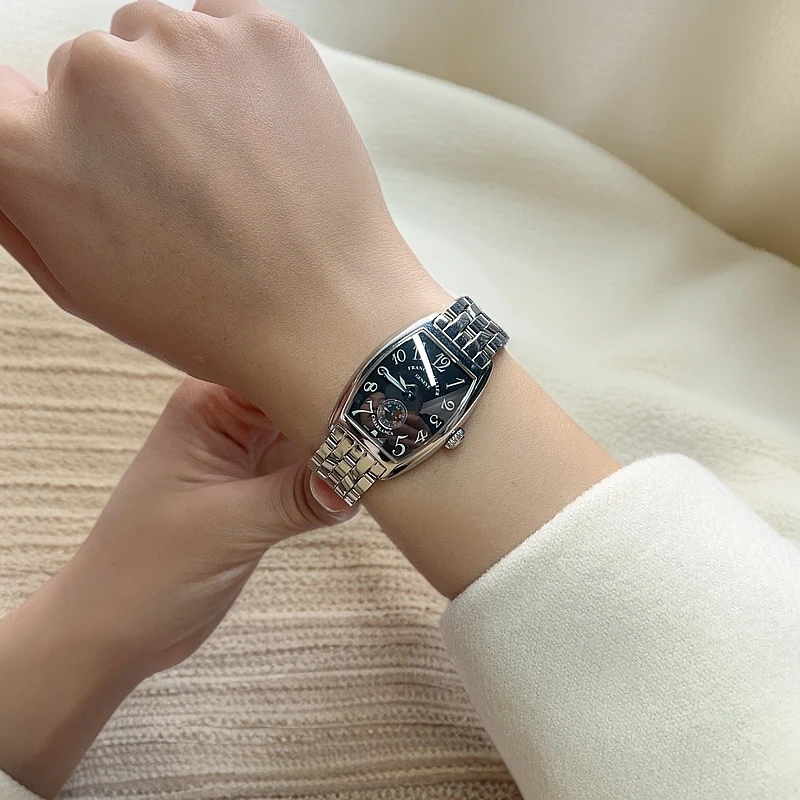 95新 Franck Muller/法兰克穆勒 1750 25×33mm气质方形机械女士表