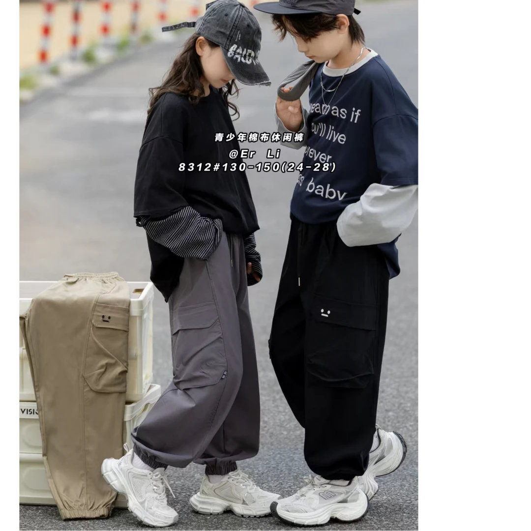 8312高端专享春款工装休闲黑色（光）