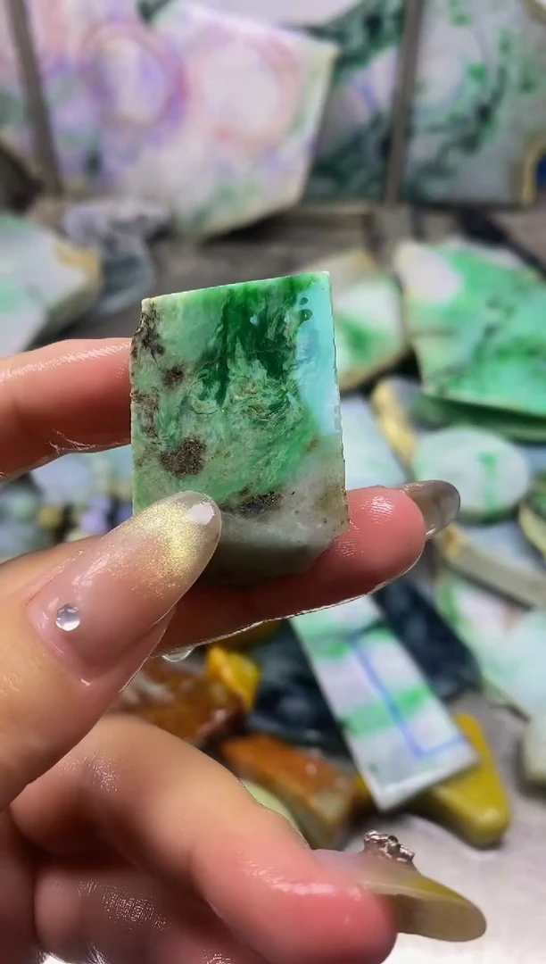 散珠翡翠天然缅甸翡翠A货864