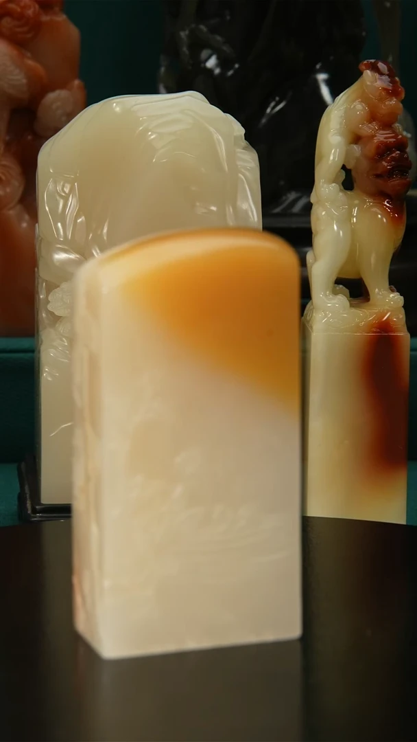 寿山石印石?****神寿山石印章09