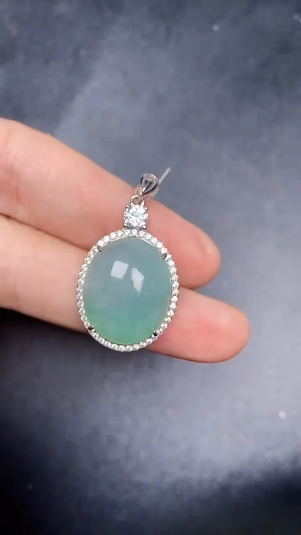 银S925镶嵌戒指翡翠2170