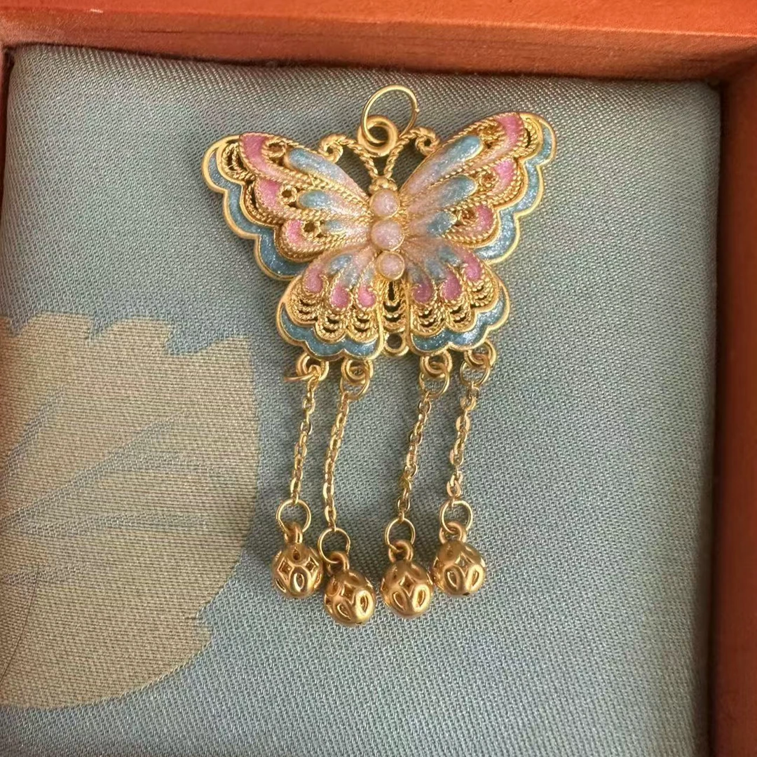 （斯）足金999蝴蝶小配件