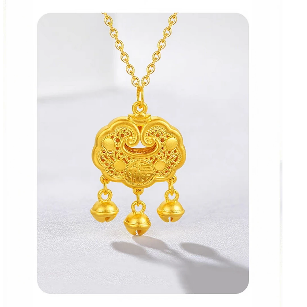 吊坠足银 【金牌主播专享】足银花丝锁包吊坠YDZ966