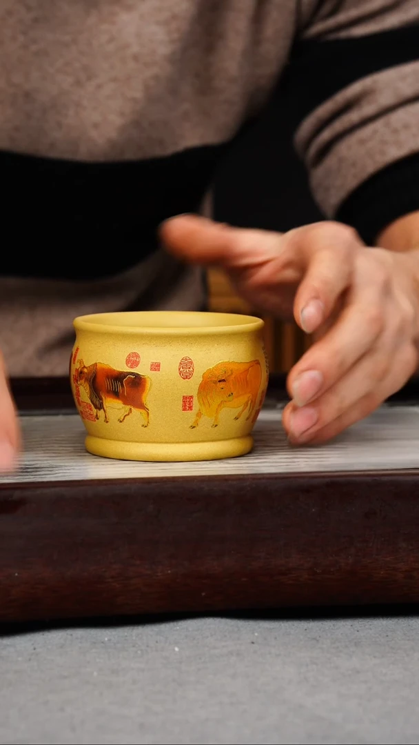 【闪购商品】紫砂茶壶段泥 五牛杯