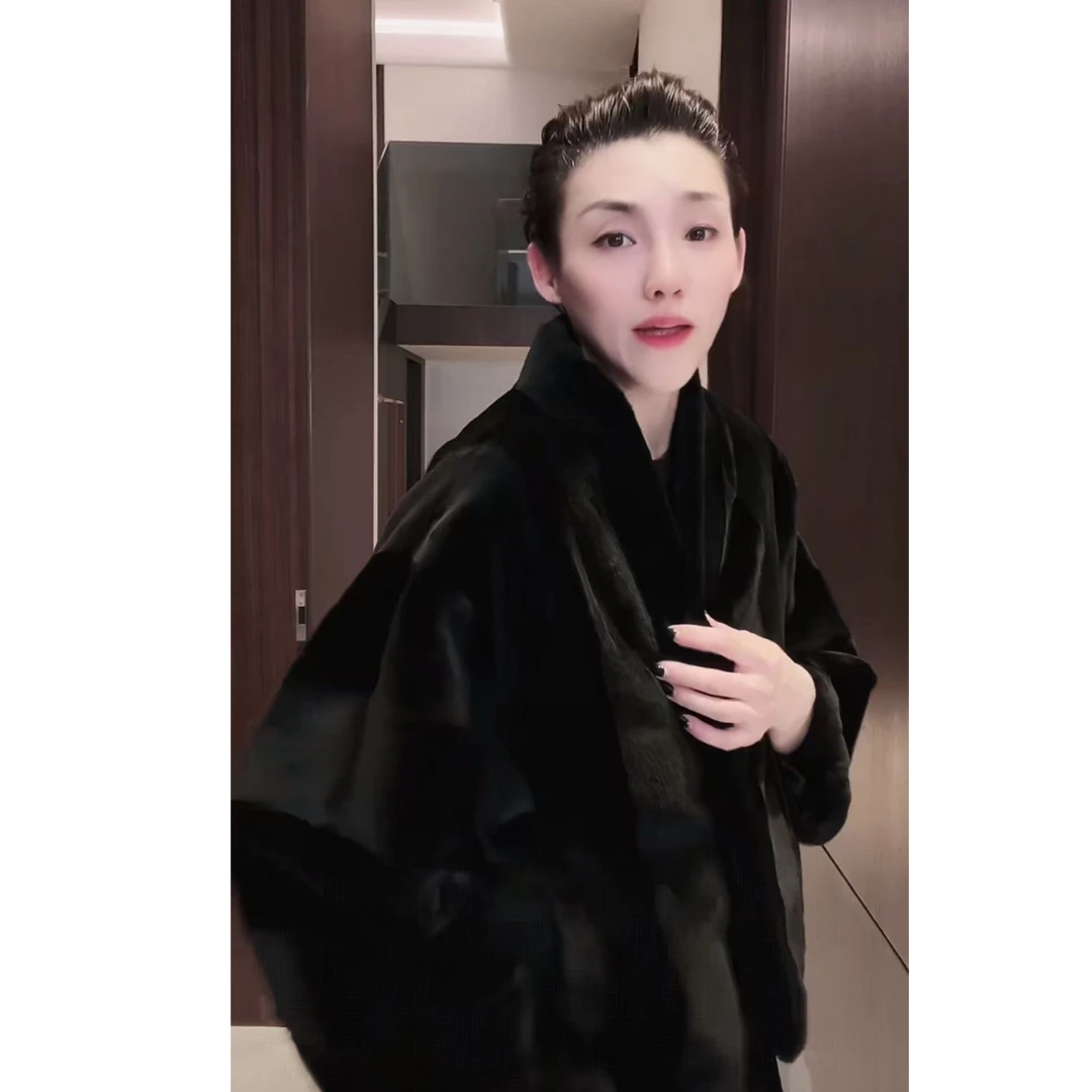 全貂绒  进口水貂 皮草 PC0071