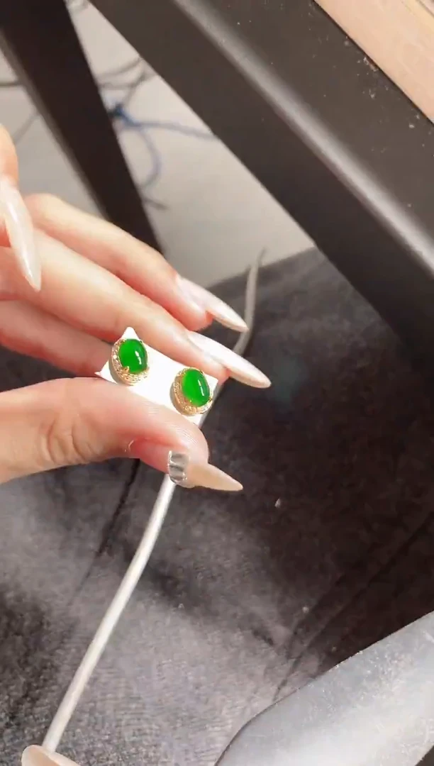 银S925镶嵌戒指翡翠651151-4