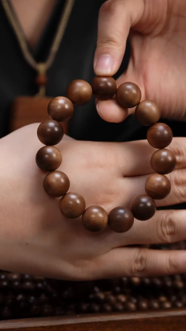 檀香木手串/手链老山檀香1.5圆珠多样式发其一