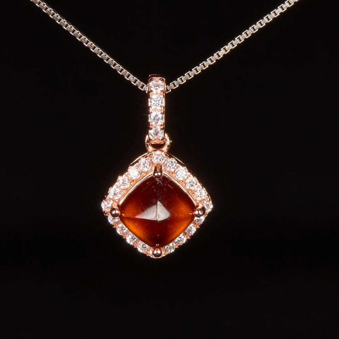 珠宝石榴石唐塔吊坠含链多样性发货