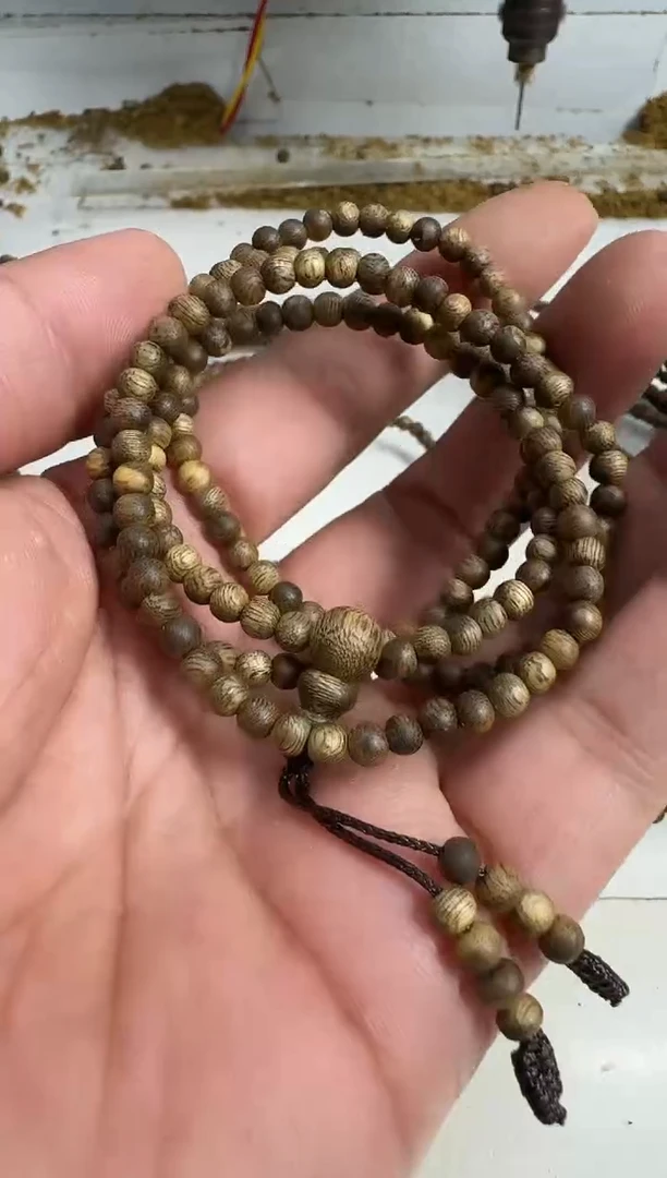 手串沉香乌身0.4规格多圈6克