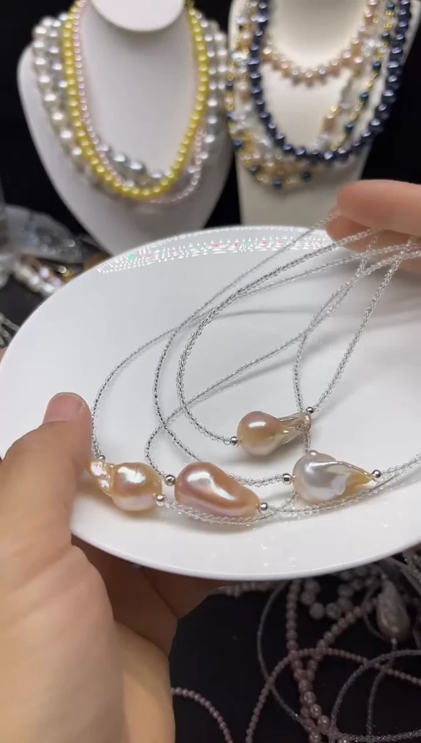 淡水珍珠未镶嵌颈饰多人