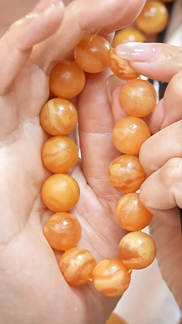 蜜蜡颈饰未镶嵌4446天然蜜蜡珠宝奇石云端妖孽石膏蜡全部保真