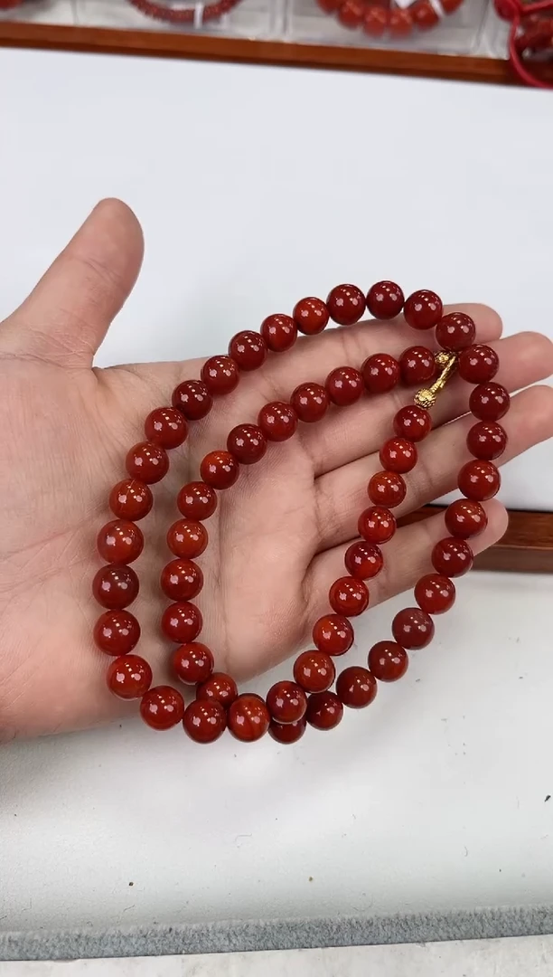 【闪购商品】南红玛瑙瓦西女神链9+银S925镶嵌一个/条