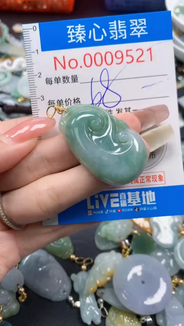 翡翠未镶嵌颈饰9521