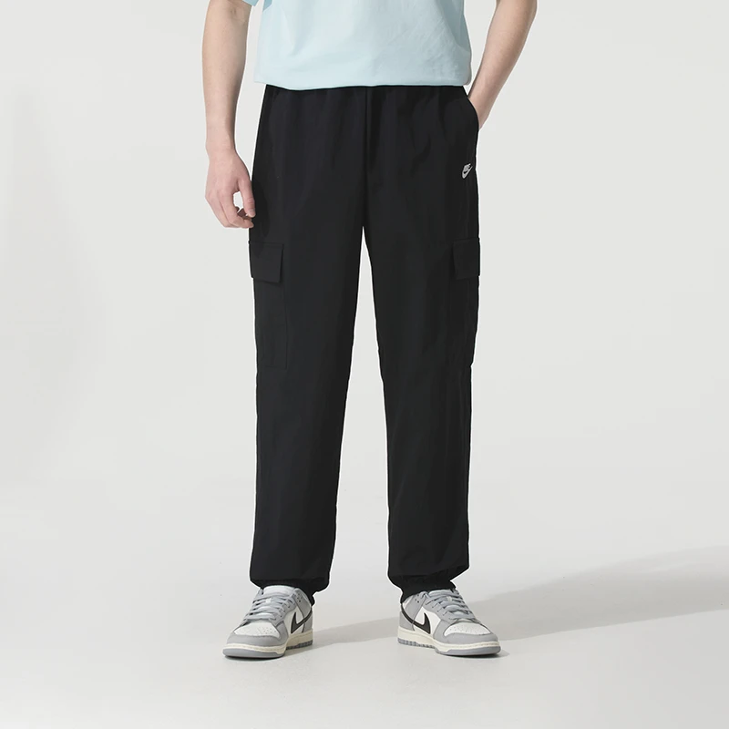 【流光风】NIKE/耐克男装梭织裤子2025新款黑色休闲长裤HJ1991-010