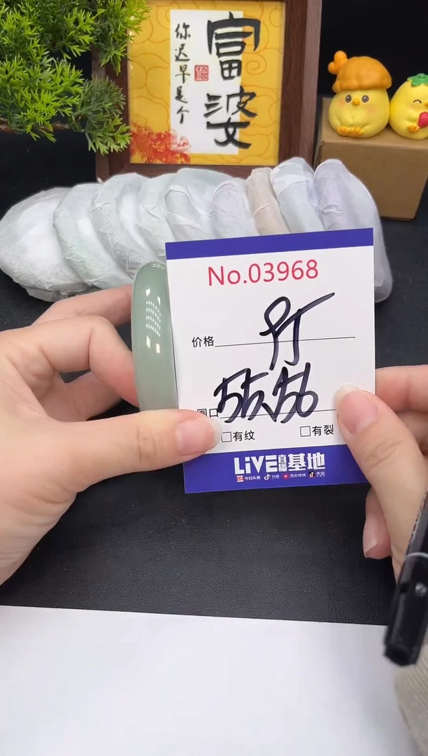 未镶嵌手镯翡翠3968