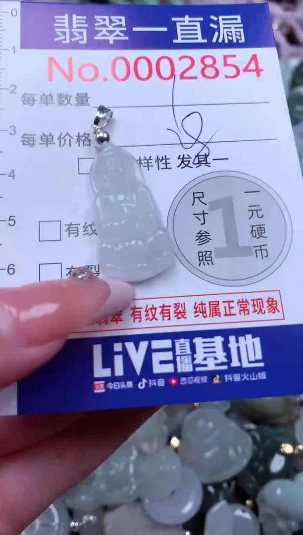 翡翠未镶嵌吊坠(不含链)2854