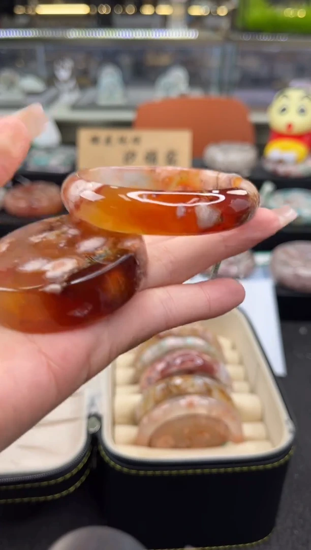 未镶嵌手镯石英质玉52圈口（赠品镯心）s977