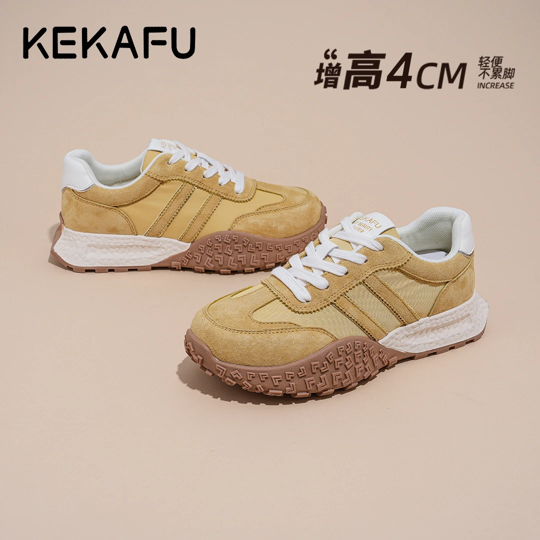 KEKAFU/珂卡芙2025春夏季新款【增高4cm】舒适百搭时尚阿甘德训鞋