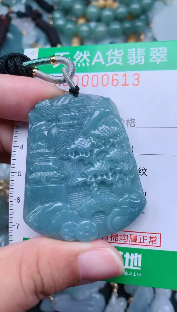 翡翠未镶嵌颈饰.0000613