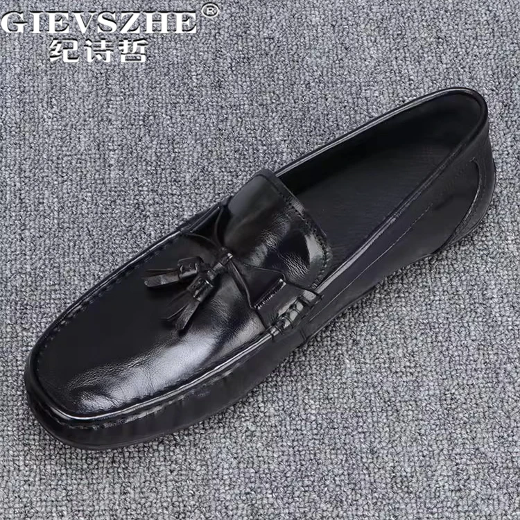 纪诗哲男鞋舒适透气商务休闲鞋男款百搭轻便开车鞋时尚简约豆豆鞋