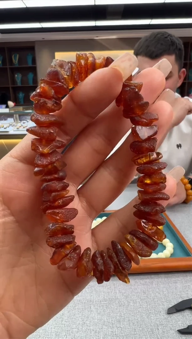 【闪购商品】琥珀手链未镶嵌4秒拍号
