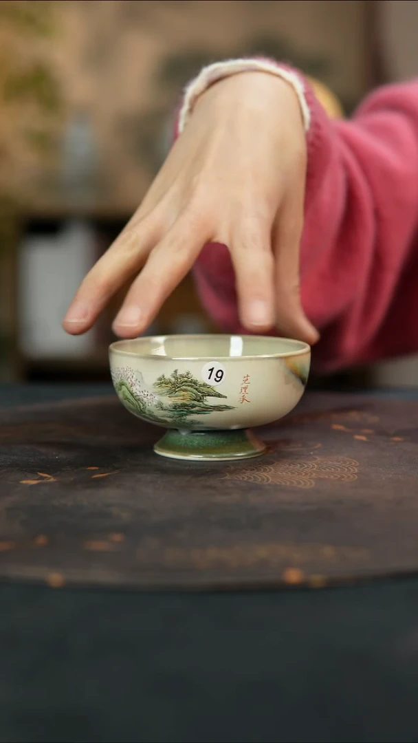 景德镇陶瓷杯碗柴烧多人