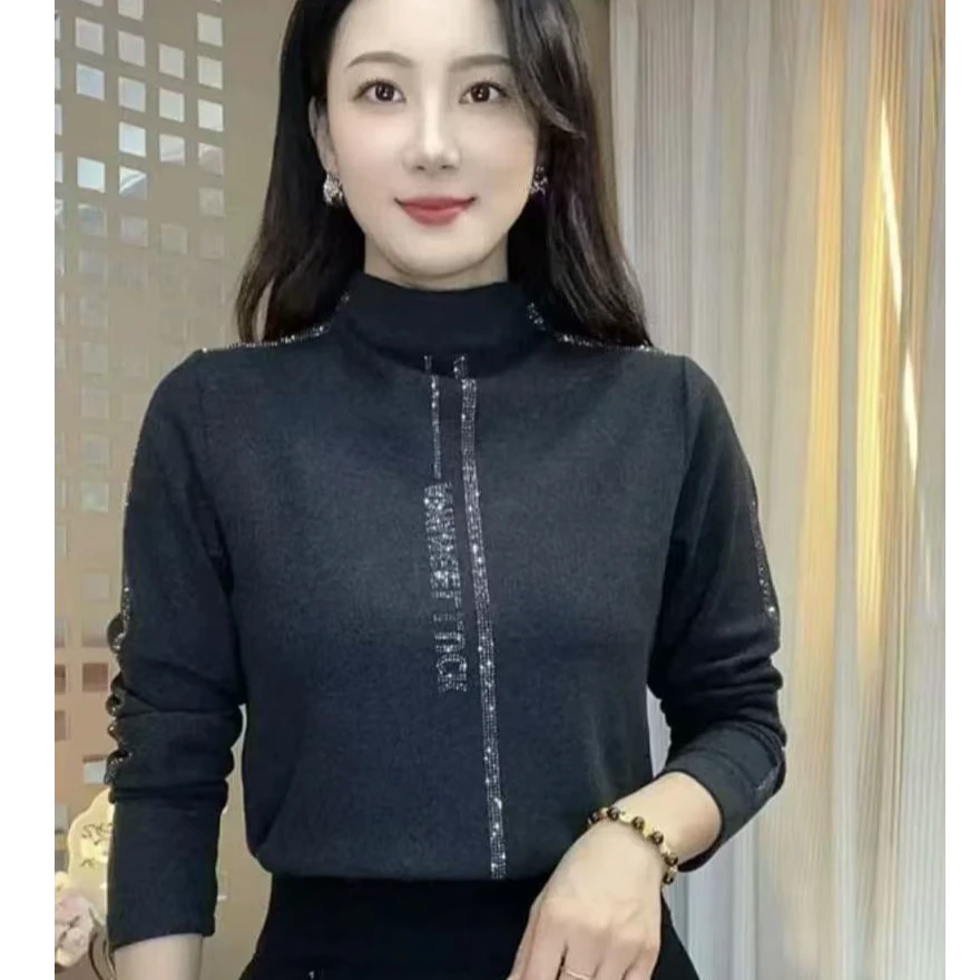 【桃姐宠粉】X89秋冬季时尚百搭气质长袖体恤上衣女