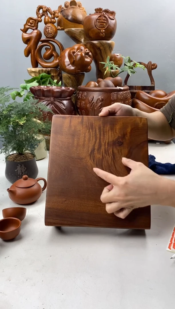 香樟木A26四足底座尺寸24*21*6