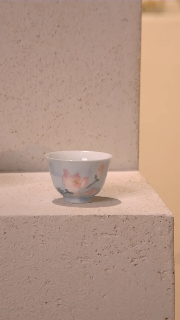 有田烧-雾漫玉兰-福灵茶杯