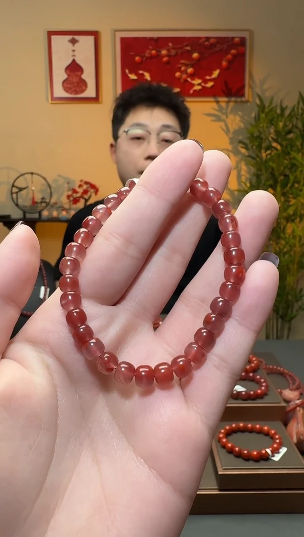 【闪购商品】南红玛瑙手串未镶嵌一条约6mm 多样性发货