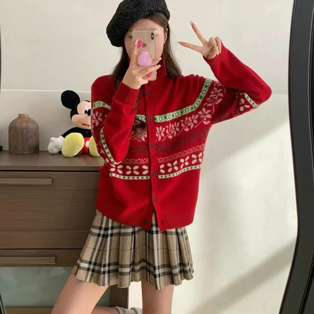 王姐专属-2024冬季新品氛围感慵懒风时尚百搭搭毛衣-【昕F-691817】