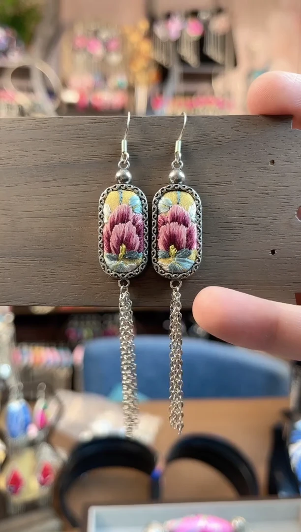 织绣民族风手工非遗老绣饰品335