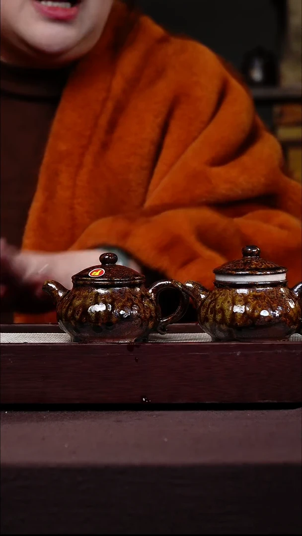 茶壶紫砂宜兴紫砂GFY 沉香木柴烧 潘壶