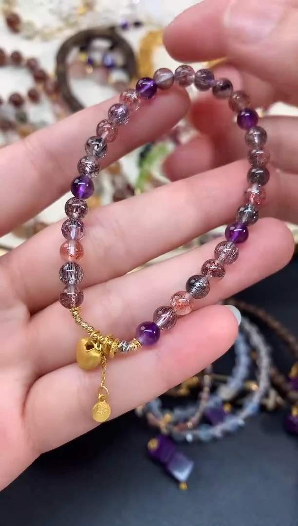 【闪购商品】水晶手串18K金镶嵌A512|2380